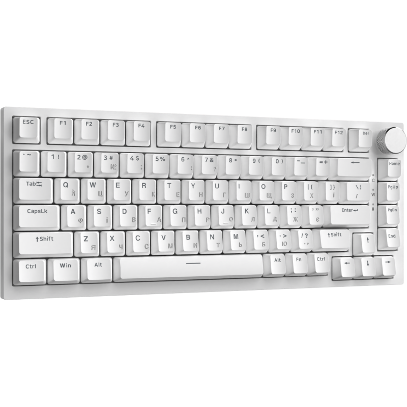 Клавіатура Ajazz AK820 Red Switch White USB-C (AK820-R-W)