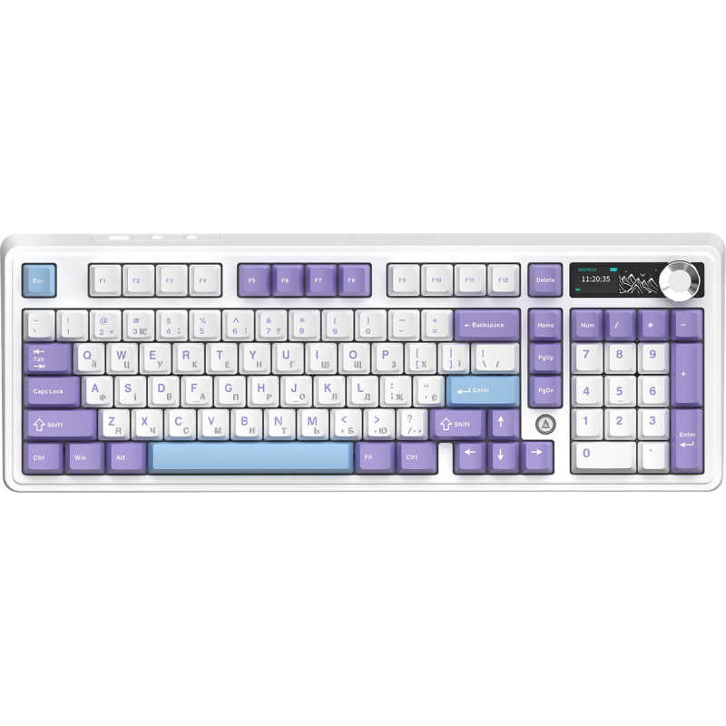 Клавіатура Ajazz AK980 V2 Maillard Switch White (AK980-V2-M-PWB)