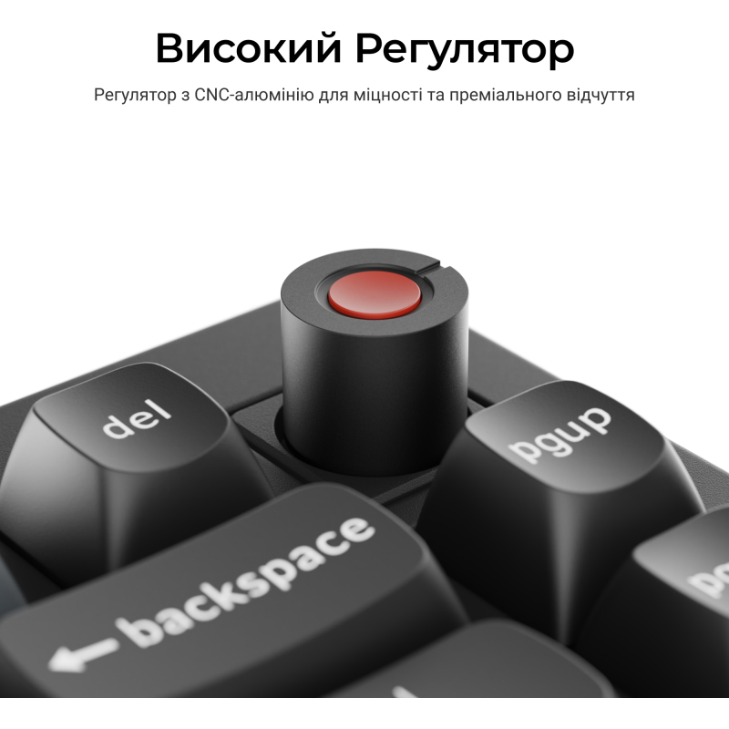 Клавіатура Keychron V1 8K Keychron Super Red Switch Black RGB (V1W-D1-UA)