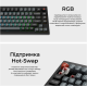 Клавіатура Keychron V1 8K Keychron Super Red Switch Black RGB (V1W-D1-UA)