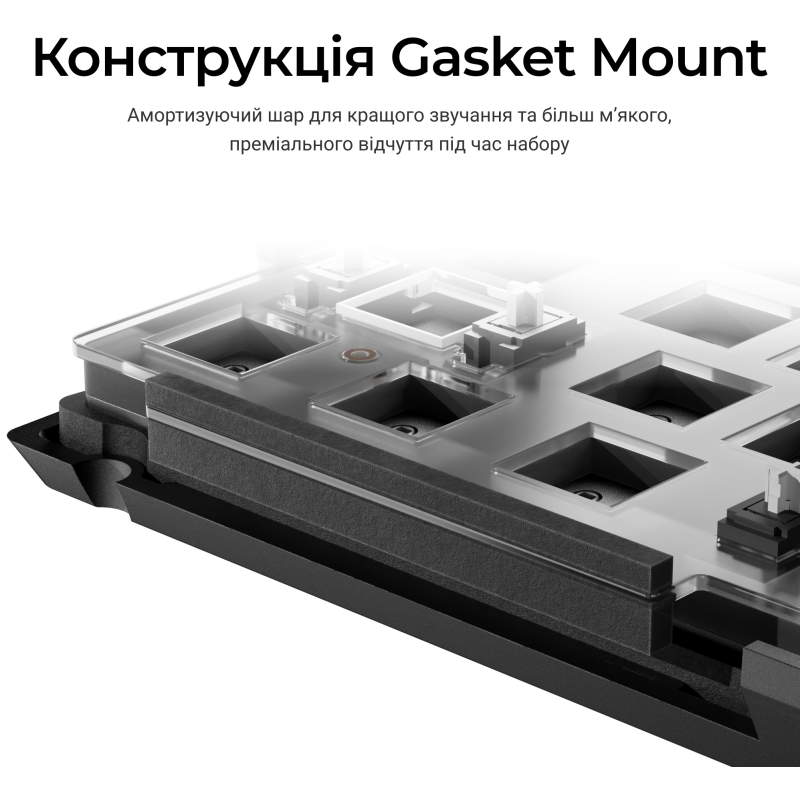 Клавіатура Keychron V1 8K Keychron Super Red Switch Black RGB (V1W-D1-UA)