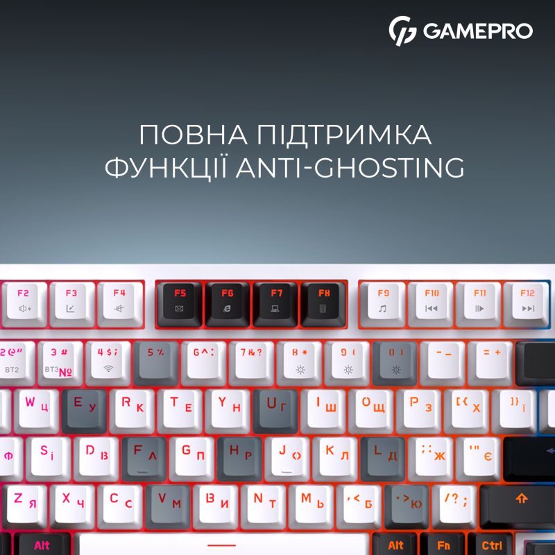 Клавіатура GamePro Asgard Valhalla MK160W Pro White