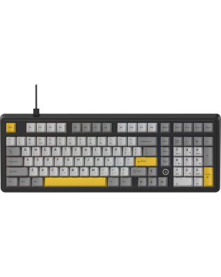 Клавіатура Ajazz AK980 MAX Magnetic switches Black Gray Yellow (AK980-MAX-M-BGY)