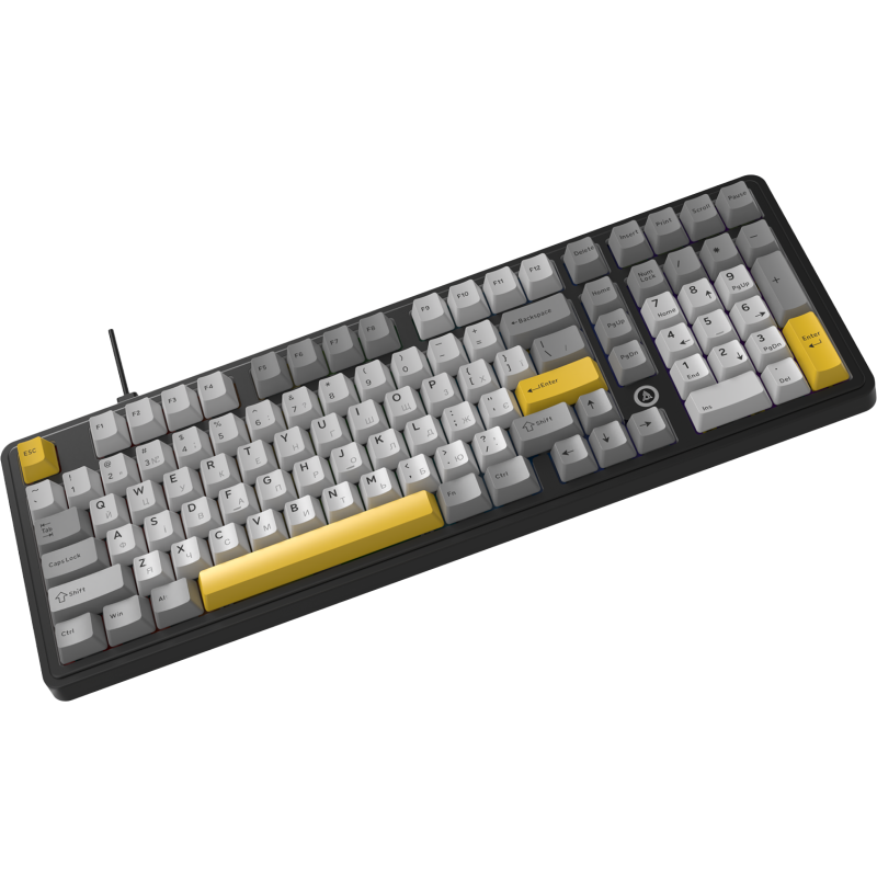 Клавіатура Ajazz AK980 MAX Magnetic switches Black Gray Yellow (AK980-MAX-M-BGY)