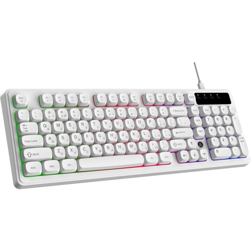 Клавіатура Ajazz AF98 Black USB-C White (AF98-W)