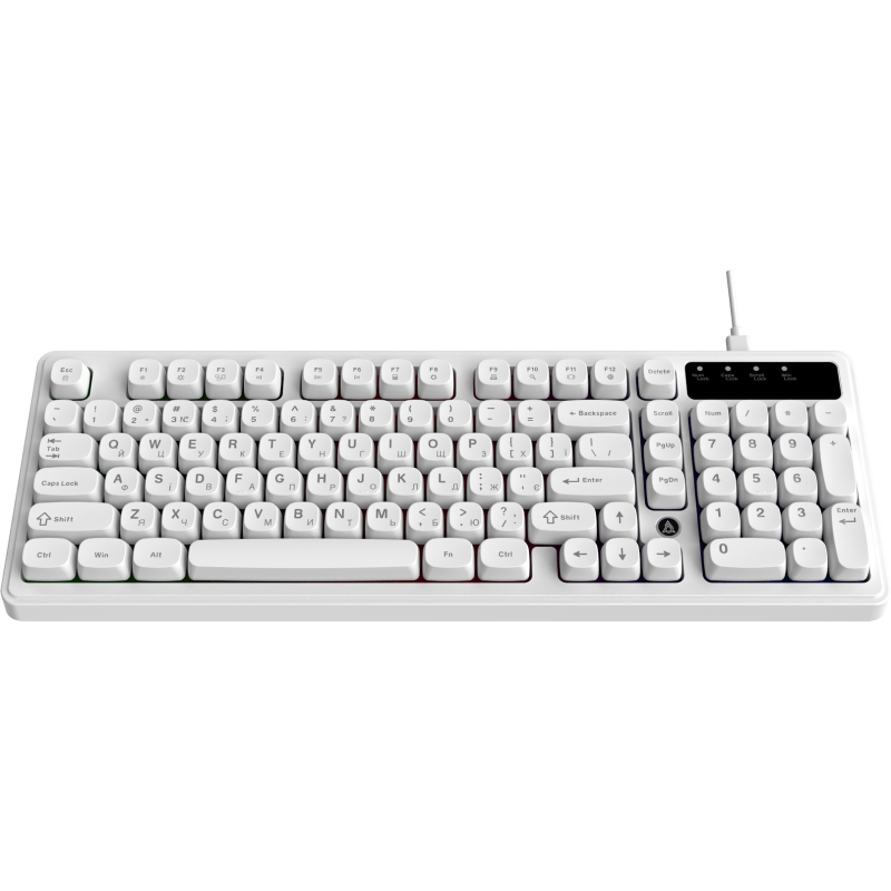 Клавіатура Ajazz AF98 Black USB-C White (AF98-W)