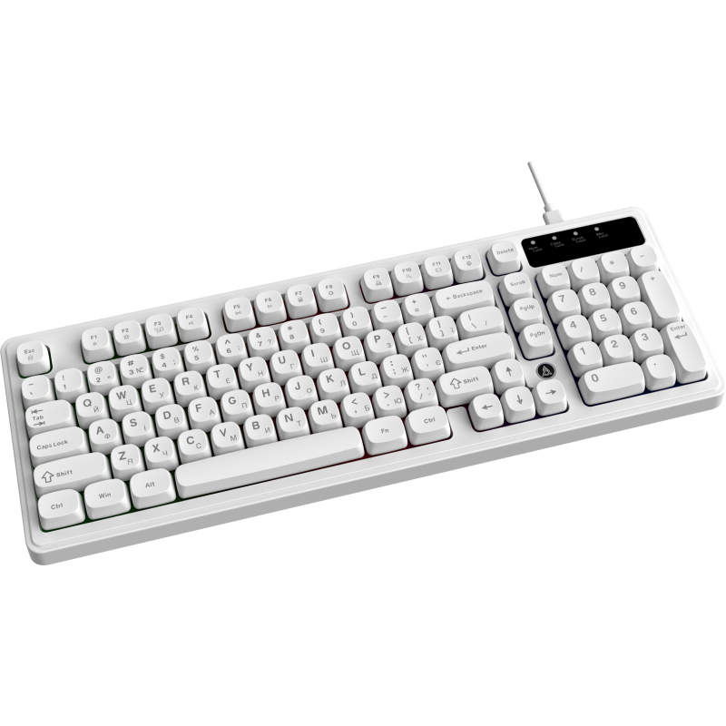 Клавіатура Ajazz AF98 Black USB-C White (AF98-W)