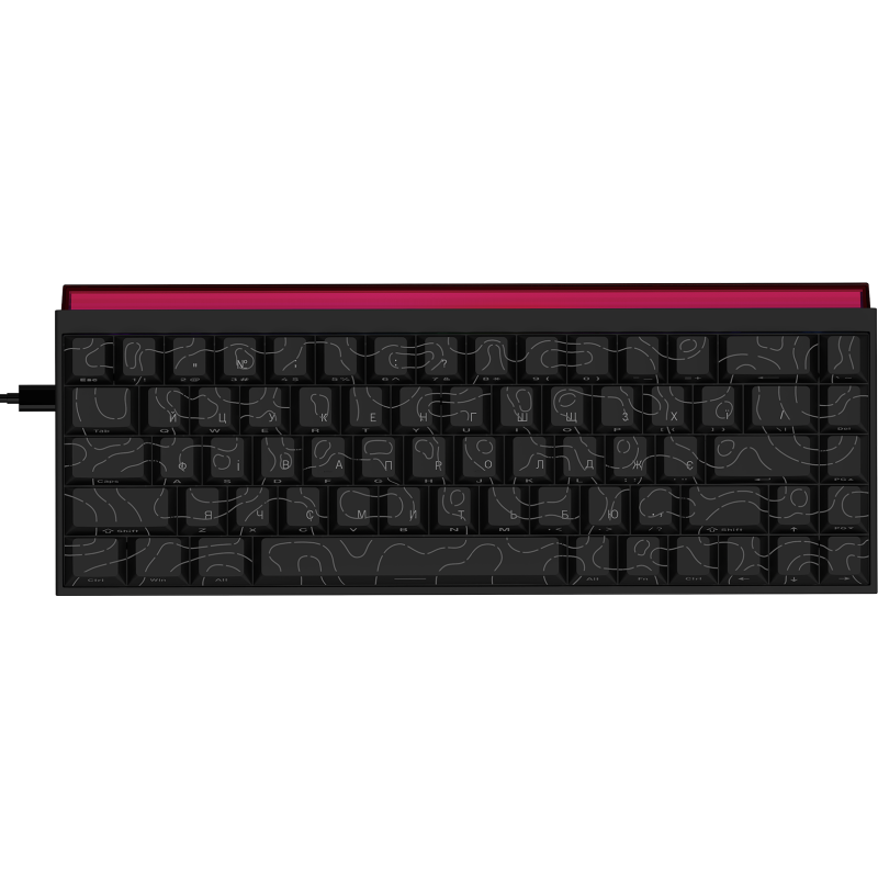 Клавіатура Ajazz NK68 Red switches Side Contour Black (NK68-RSB)