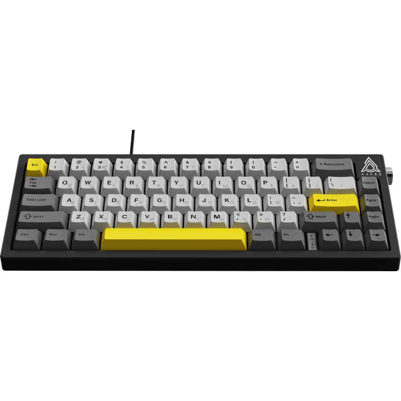 Клавіатура Ajazz AK650 Moon Yellow Switch Black USB-C (AK650-MY-GWY)