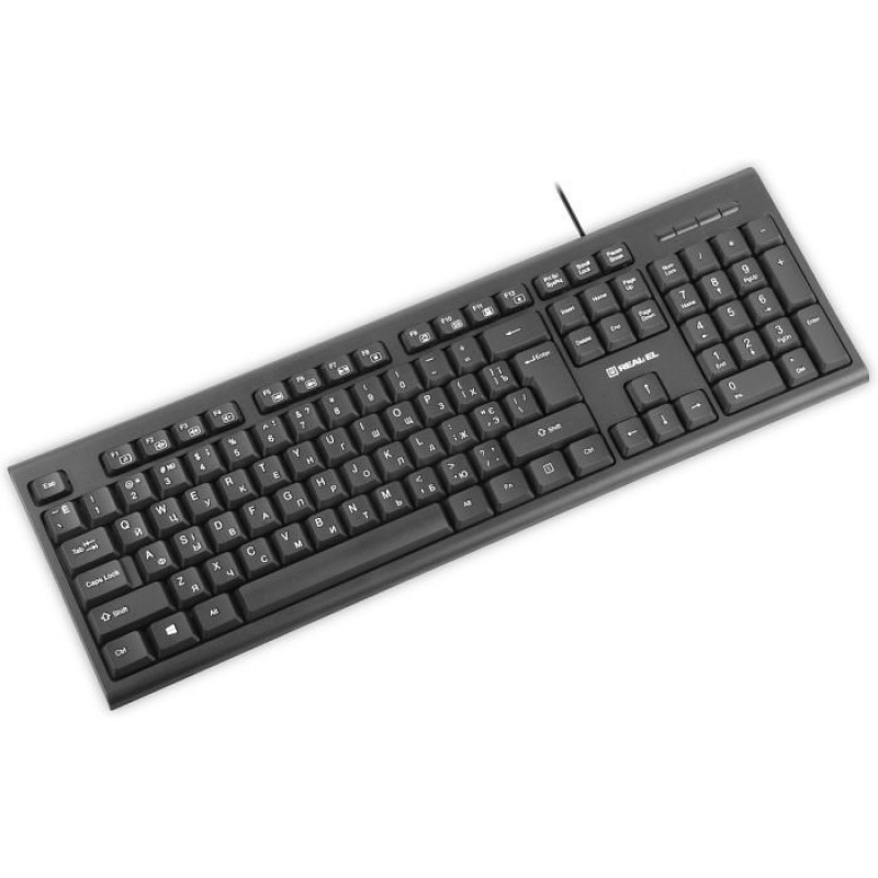 Комплект (клавіатура, миша) REAL-EL Kit 511 Black (EL123100052)