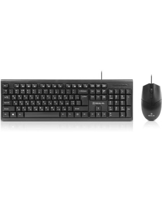Комплект (клавіатура, миша) REAL-EL Kit 511 Black (EL123100052)