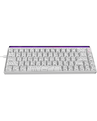 Клавіатура Ajazz NK68 Red switches Side contour White (NK68-RSW)