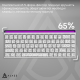 Клавіатура Ajazz NK68 Red switches Side contour White (NK68-RSW)