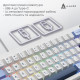 Клавіатура Ajazz AK650 Sea Salt Switch White USB-C (AK650-SS-BWB)