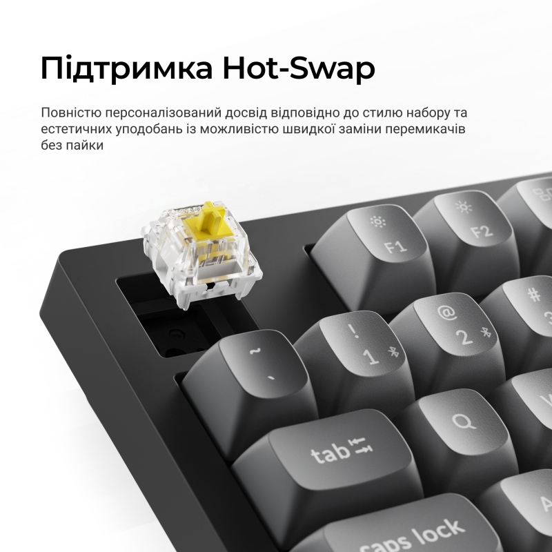 Клавіатура Keychron K10 Max Keychron Super Banana Switch Black RGB (K10M-H4-UA)