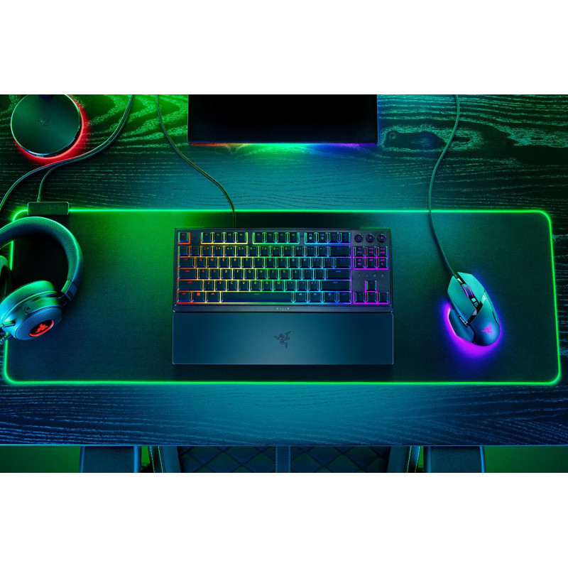Клавіатура Razer Ornata V3 TKL RGB 84key Mecha-Membrane Switch USB UA Black (RZ03-04881800-R371)
