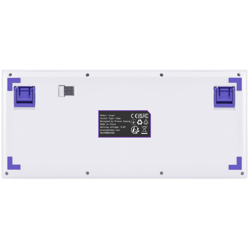 Клавіатура Proove Gaming Coupe (Ukraine Layout) White Purple