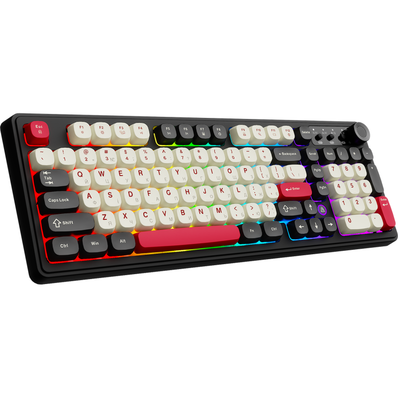 Клавіатура Ajazz AF98 Plus Black Shark Red (AF98-PLUS-BSR)
