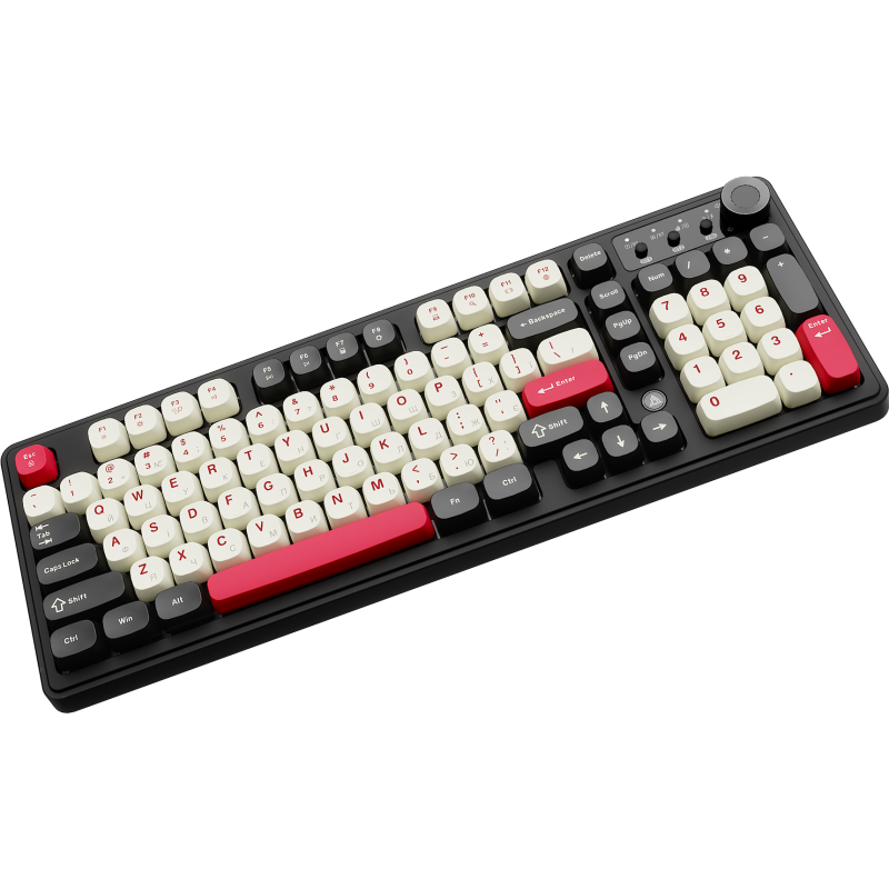 Клавіатура Ajazz AF98 Plus Black Shark Red (AF98-PLUS-BSR)