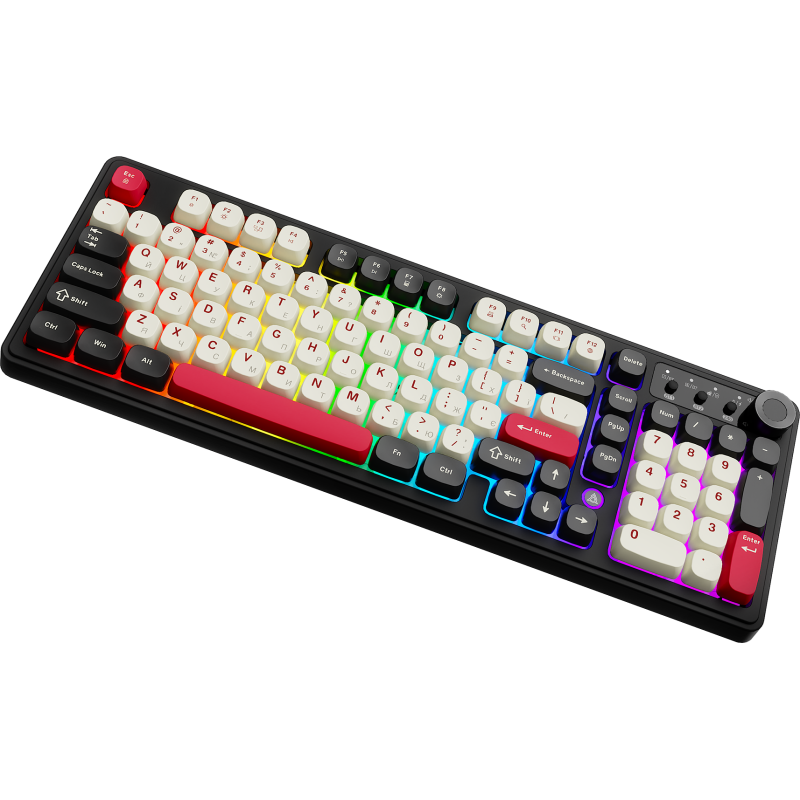 Клавіатура Ajazz AF98 Plus Black Shark Red (AF98-PLUS-BSR)