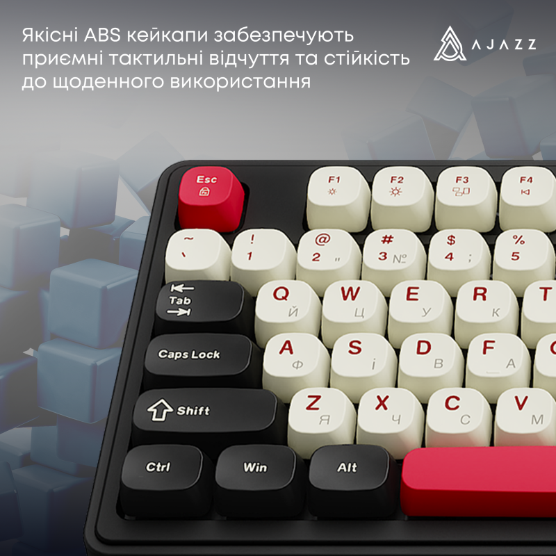 Клавіатура Ajazz AF98 Plus Black Shark Red (AF98-PLUS-BSR)
