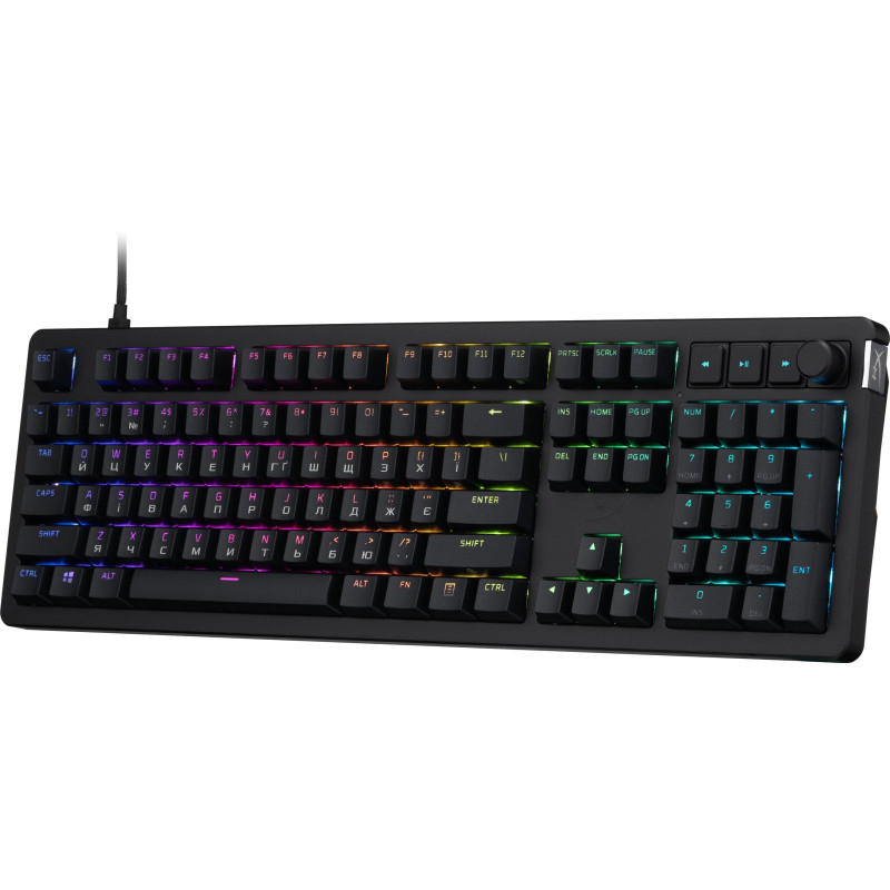 Клавіатура HyperX Alloy Rise PBT HX Red USB Black (7G7A3AA)