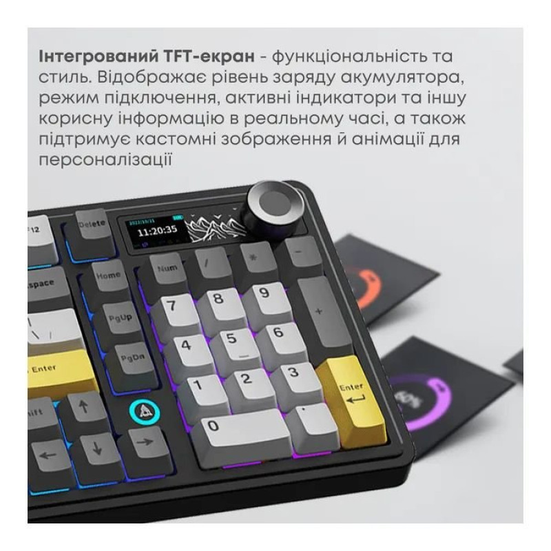 Клавіатура Ajazz AK980 V2 Maillard Switch Black (AK980-V2-M-BGY)