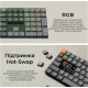Клавіатура Keychron K5 Max, Gateron MX 2.0 Brown, Hot-Swap, RGB UA Black (K5M-H3-UA)