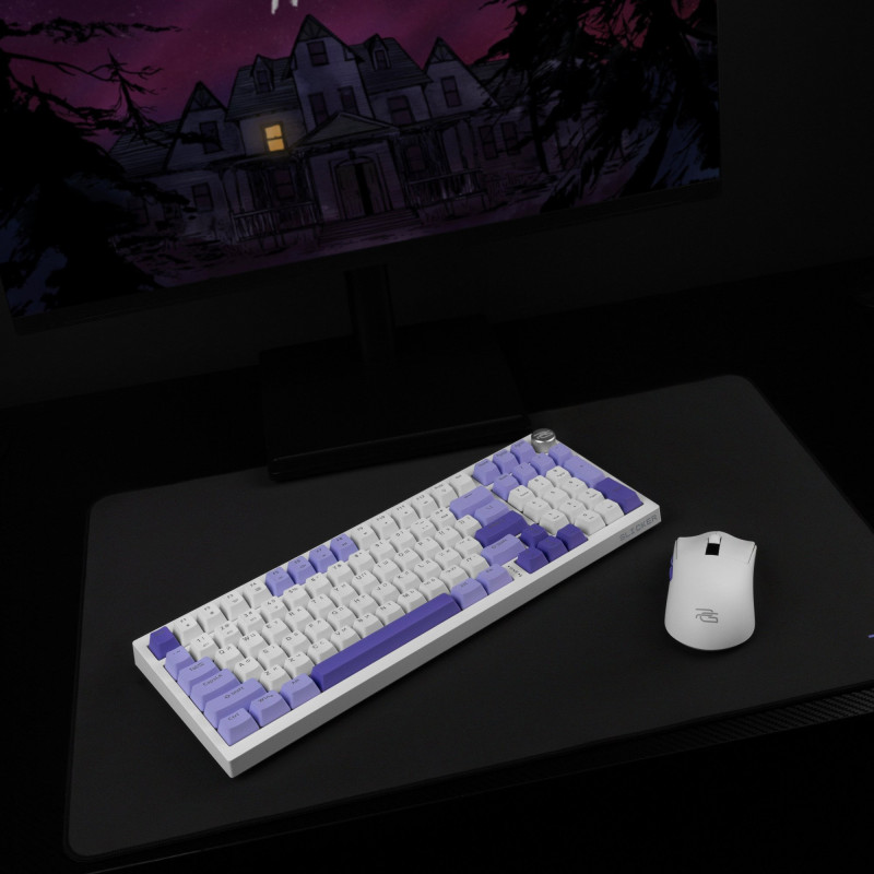 Клавіатура Proove Gaming Slicker Wireless Keyboard White (EN + UA) (WKSL00022402)