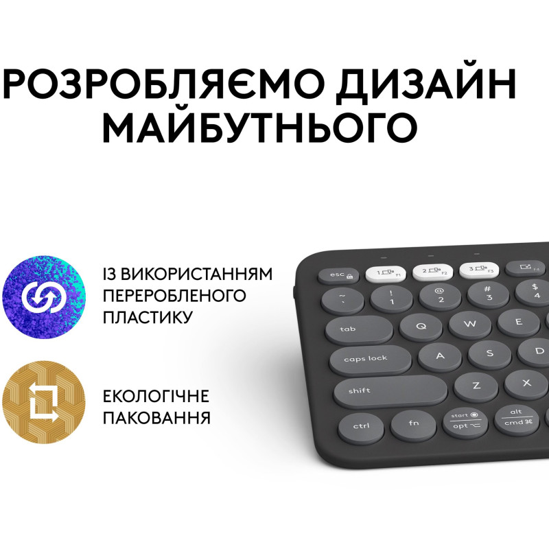 Клавиатура Logitech Pebble Keys 2 K380s Graphite (920-011851)