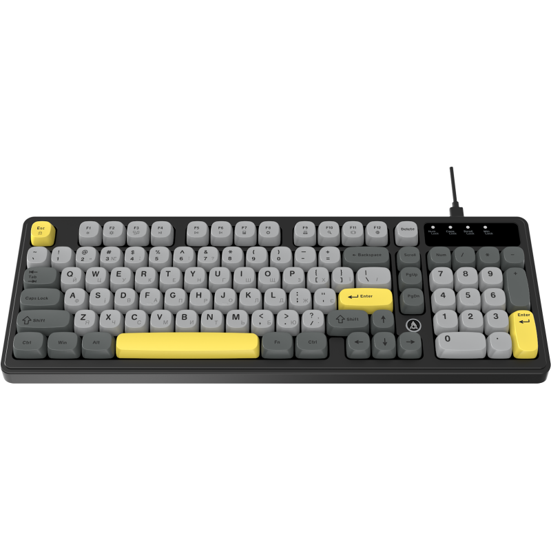 Клавіатура Ajazz AF98 USB UA Black/Grey/Yellow (AF98-BGY)