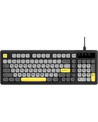 Клавіатура Ajazz AF98 USB UA Black/Grey/Yellow (AF98-BGY)