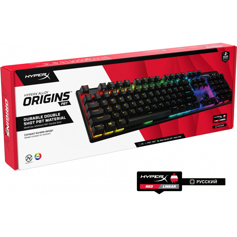 Клавіатура HyperX Alloy Origins PBT HX Red (639N3AA)