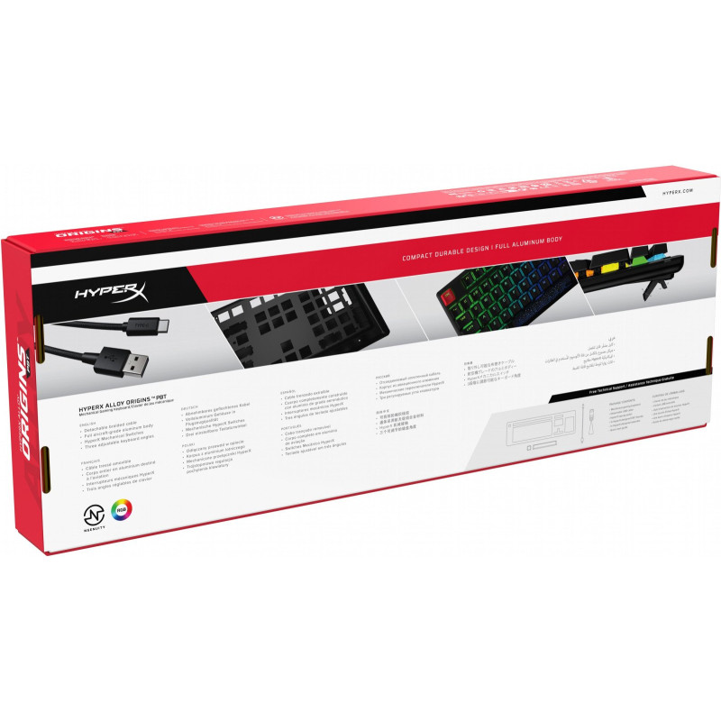 Клавіатура HyperX Alloy Origins PBT HX Red (639N3AA)