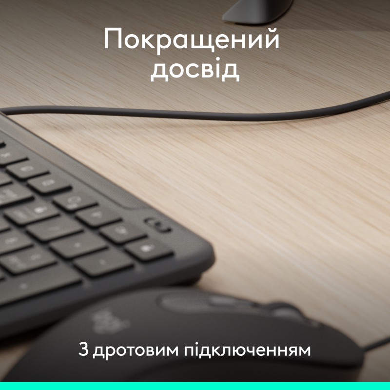 Клавіатура LOGITECH Signature Slim K620 Wired Keyboard for Business -GRAPHITE (920-013333)
