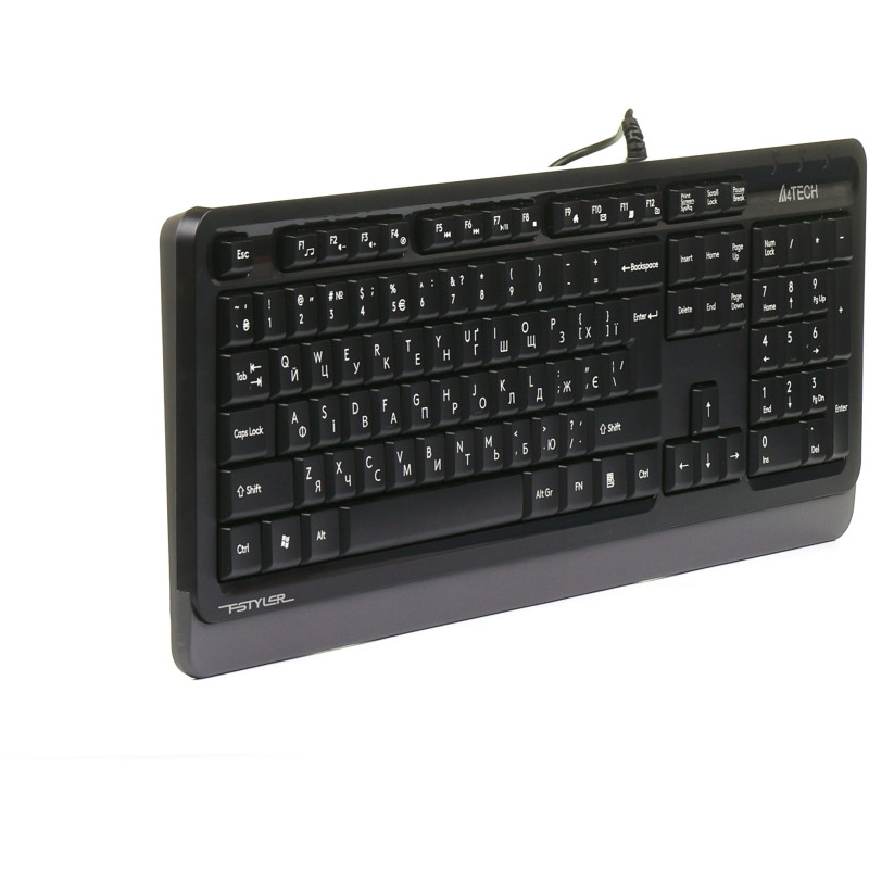 Клавіатура A4Tech FK10 Ukr Grey