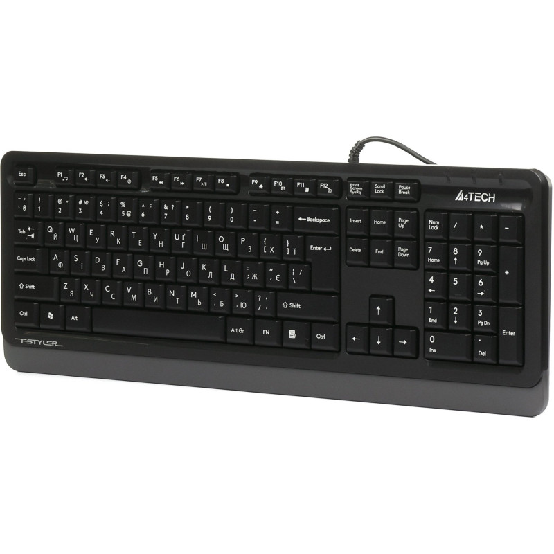 Клавіатура A4Tech FK10 Ukr Grey