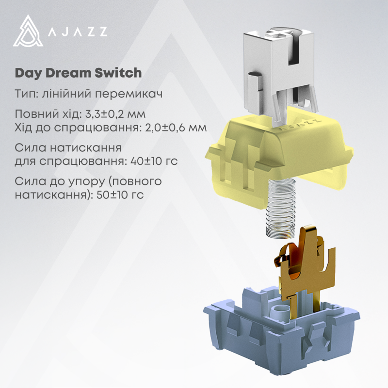 Клавіатура Ajazz AK820 Max Plus Day Dream Switch White (AK820MAX-DD-BWD)
