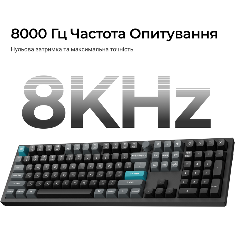 Клавіатура Keychron Q6 Ultra Keychron Red Switch Black RGB (Q6U-M1-UA)