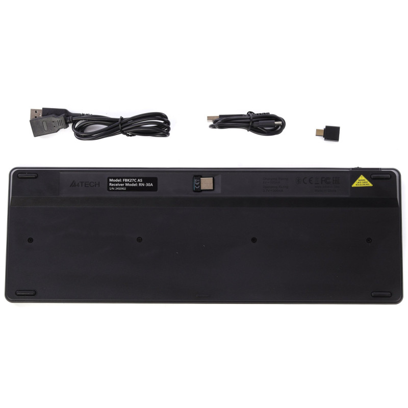 Клавіатура A4Tech FBK27C AS Wireless Black (4711422001266)