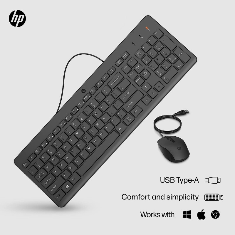 Комплект HP 150 EN USB Black (240J7AA)