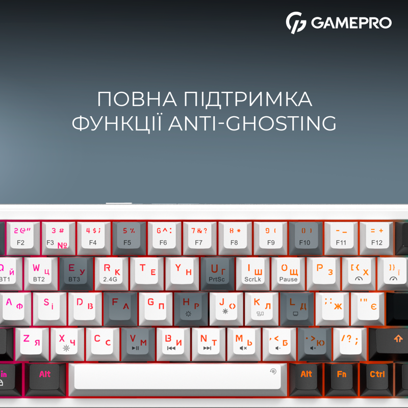 Клавіатура GamePro Asgard Valhalla MK210W Pro White