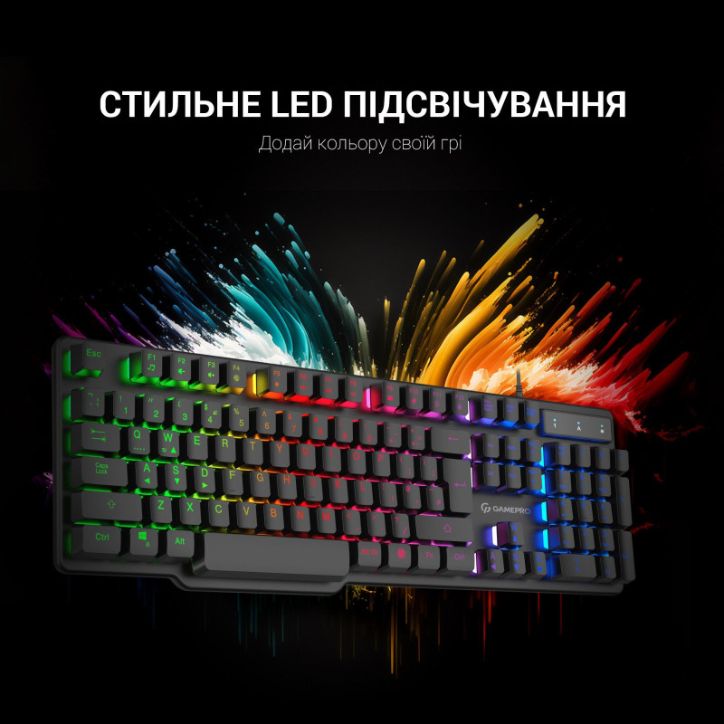 Клавіатура GamePro GK380 USB Black (GK380)