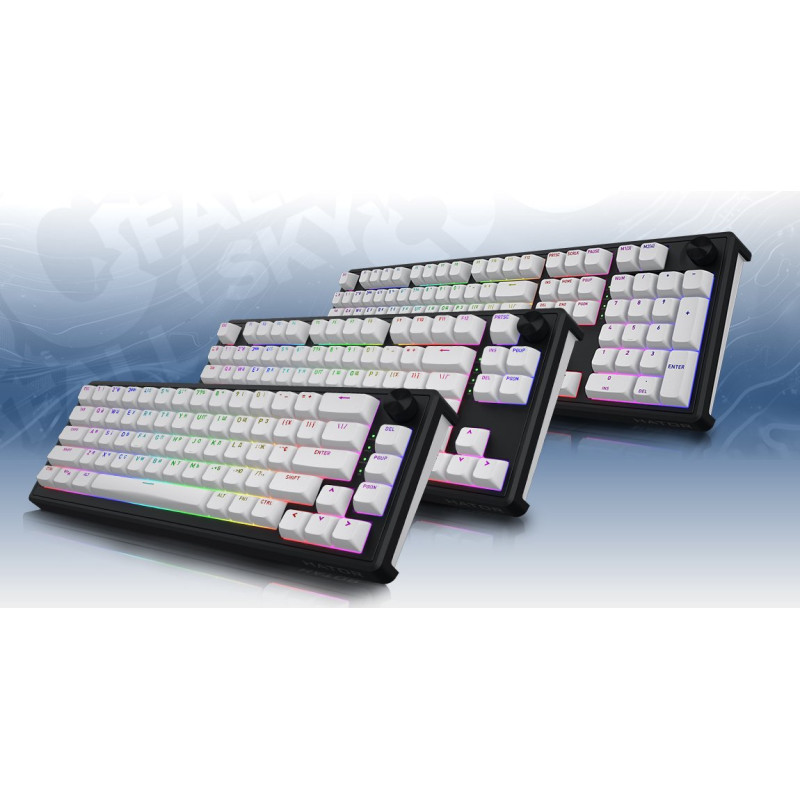 Клавіатура HATOR Skyfall 80 Wireless Black-White (HTK3180UA)