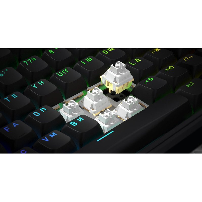 Клавіатура HATOR Skyfall 80 Wireless Black-White (HTK3180UA)