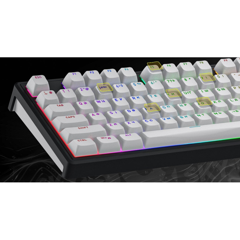 Клавіатура HATOR Skyfall 80 Wireless Black-White (HTK3180UA)