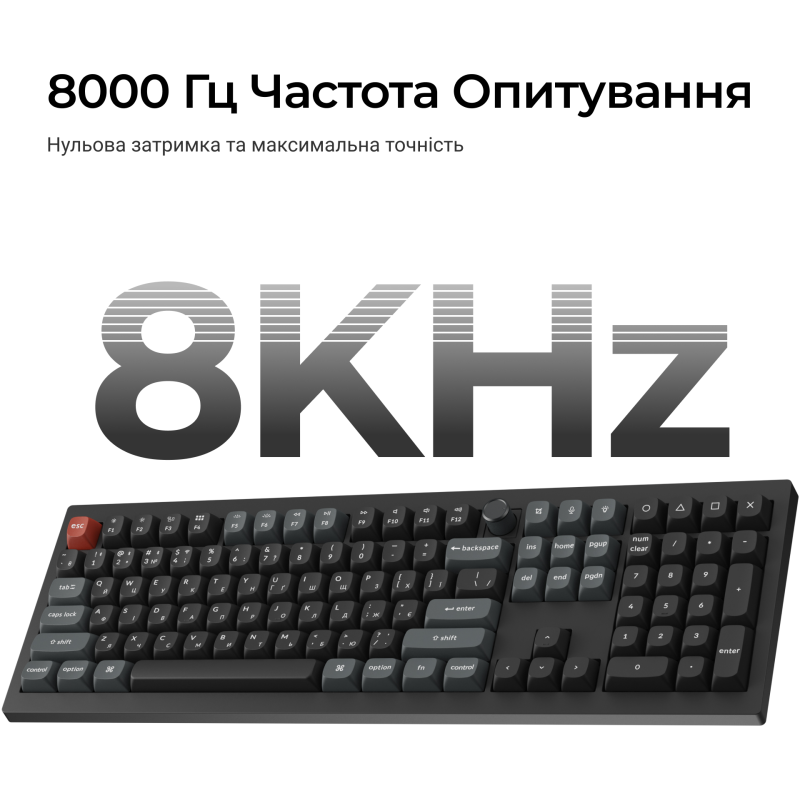 Клавіатура Keychron V6 Ultra Keychron Red Switch Black RGB (V6U-D1-UA)