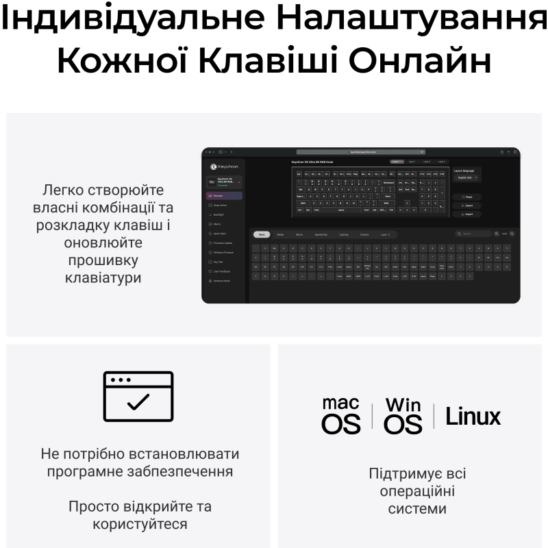 Клавіатура Keychron V6 Ultra Keychron Red Switch Black RGB (V6U-D1-UA)