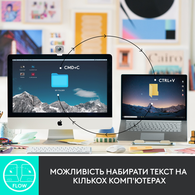 Клавіатура Logitech MX Keys Mini For Mac Wireless Illuminated Pale Gray (920-010526)