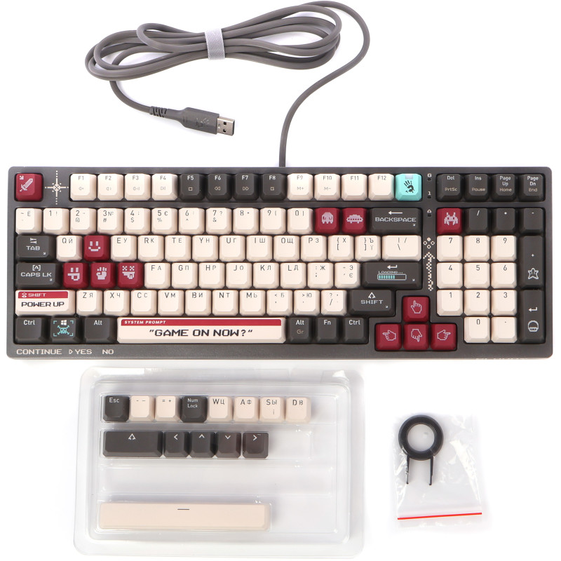 Клавіатура A4Tech Bloody S98 USB Pixels Red